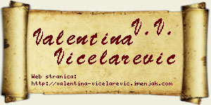 Valentina Vicelarević vizit kartica